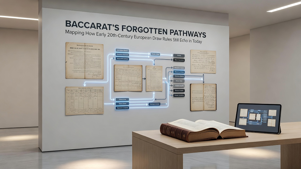 Digitale Baccarat-Oberfläche mit integrierten Ziehregeln und Provisionsanpassung