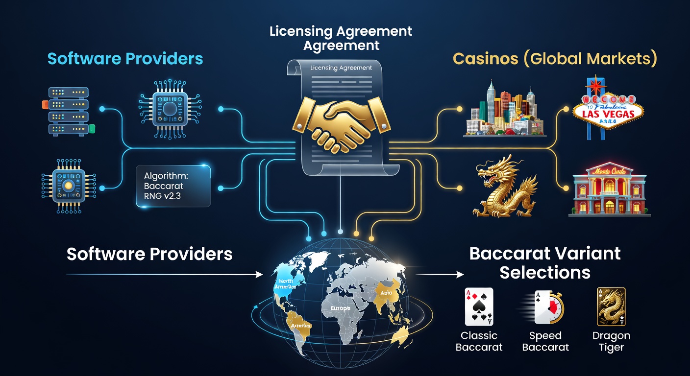 Darstellung von Lizenzvereinbarungen und Baccarat-Varianten in internationalen Casinos