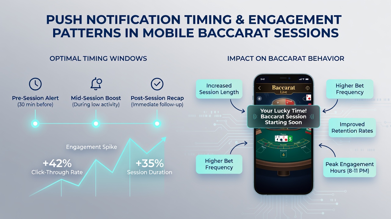 Analyse-Dashboard mit Engagement-Statistiken für mobile Baccarat-Apps